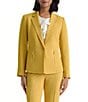 Kasper Petite One Button Notch Collar Jacket With Zip Pockets - Image 1