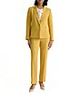 Kasper Petite One Button Notch Collar Jacket With Zip Pockets - Image 3