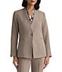 Kasper Petite One Button Pebble Crepe Jacket - Image 1