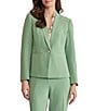 Kasper Petite One Button Stretch Crepe Jacket - Image 1