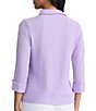 Kasper Petite Size 3/4 Sleeve Button Front Shirt With Split Cuff - Image 2