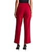 Kasper Petite Size Fly Front Side Pockets Wide Leg Pants, Color:Fire Red - Image 2