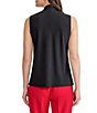 Kasper Petite Size Georgette Sleeveless Tie Neck Blouse - Image 2