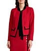 Kasper Petite Size Long Sleeve Color Blocked Cardigan - Image 1