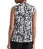 Kasper Petite Size Sleeveless Knot Front Printed Blouse - Image 2