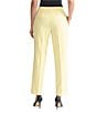 Kasper Petite Size Stretch Crepe Slim Pants, Color:Pale Yellow - Image 2