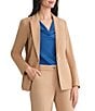 Kasper Petite Size Stretch Twill Notch Collar Jacket, Color:Soft Sand - Image 1