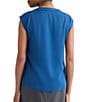 Kasper Petite Sleeveless Pleated Neck Blouse - Image 2