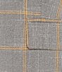 Color:Honey Comb Multi - Image 5 - Plaid Print Notch Lapel Long Sleeve Flap Pocket Coordinating Two Button Jacket