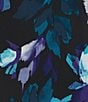 Kasper Plus Cowl Neck Printed Jersey Knit Top - Image 4
