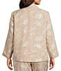Kasper Plus Size Embroidered Jacket With Collar - Image 2