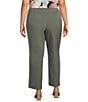 Kasper Plus Fly Front Stretch Crepe Pant - Image 2