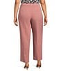 Kasper Plus Size Fly Front Stretch Crepe Pants - Image 2