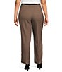 Kasper Plus High Rise Fly Front Belted Pants - Image 2