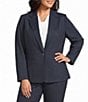 Kasper Plus Long Sleeve Denim Compression Coordinating Jacket - Image 2