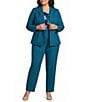 Kasper Plus Long Sleeve One Button Coordinating Blazer - Image 4