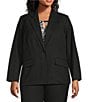 Kasper Plus One Button Notch Collar Jacket - Image 1