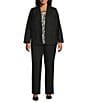 Kasper Plus One Button Notch Collar Jacket - Image 3