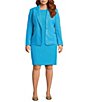 Kasper Plus One Button Notch Collar Jacket - Image 4