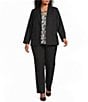 Kasper Plus Washable One Button Notch Collar Jacket - Image 3
