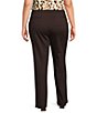 Kasper Plus Pull-On Compression Faux Fly Coordinating Trousers - Image 2