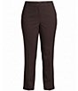 Kasper Plus Pull-On Compression Faux Fly Coordinating Trousers - Image 5