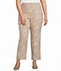 Kasper Plus Size Pull On Embroidered Pants - Image 1