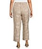 Kasper Plus Size Pull On Embroidered Pants - Image 2