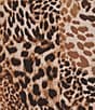 Kasper Plus Ruffle Sleeve Animal Print Blouse, Color:Rich Chocolate multi - Image 4