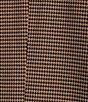 Kasper Plus Shawl Collar Houndstooth Cuffed Cardigan - Image 4