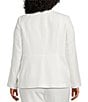 Kasper Plus Size 3 Button Peplum Jacket - Image 2