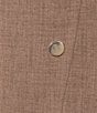 Color:Bronzite - Image 3 - Plus Size Crew Neck Sleeveless Pebble Crepe Coordinating Sheath Dress