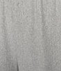 Kasper Plus Size Crinkle Pull On Wide Leg Crop Pants, Color:Heather Grey - Image 4