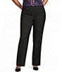 Kasper Plus Size Washable Flat Front Trousers - Image 5