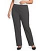 Kasper Plus Size Washable Flat Front Trousers - Image 1