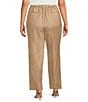 Kasper Plus Size Linen Blend Pull On Wide Leg Pants - Image 2
