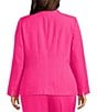 Kasper Plus Size Long Sleeve Hardware Pocket Crepe Jacket - Image 2