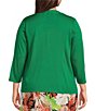 Kasper Plus Size Long Sleeve Open Front Cardigan - Image 2
