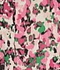 Kasper Plus Size Printed Extended Cap Sleeve Funnel Neck Stretch Blouse, Color:Pink Perfection Multi - Image 4