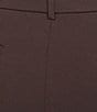Kasper Plus Size Pull On Faux Fly Trouser Pants, Color:Rich Chocolate - Image 4