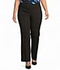 Kasper Plus Size Pull On Straight Pant - Image 1