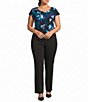 Kasper Plus Size Pull On Straight Pant - Image 3