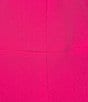 Color:Pink Perfection - Image 3 - Plus Size Stretch Crepe Split Neck Sleeveless Sheath Dress