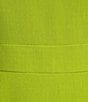 Color:Kiwi - Image 3 - Plus Size Stretch Crew Neck Cap Sleeve Sheath Dress