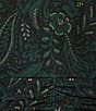 Kasper Plus Size Wrap V-Neck 3/4 Sleeve Pull-On Dress, Color:Evergreen Multi - Image 3
