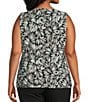 Kasper Plus Sleeveless Knit Blouse - Image 2