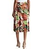Kasper Printed Jersey Knit Pull On Midi Skirt - Image 2