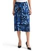 Kasper Printed Midi Flared Skirt - Image 1
