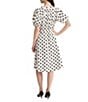 Kasper Puff Sleeve Smock Waist Midi Dress - Image 2