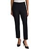 Kasper Pull On Stretch Twill Crop Pants - Image 1